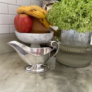 Elegant  vintage Silver Gravy Boat